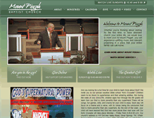 Tablet Screenshot of mountpisgahbaptist.com
